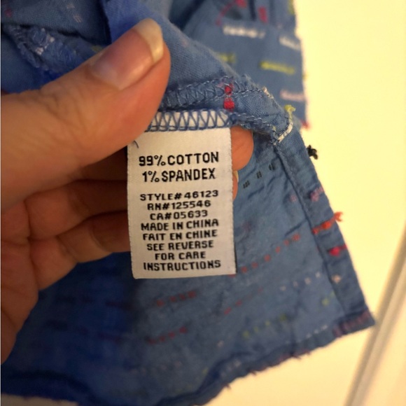 Habitat Clothes to Live In Blue Embroidered Dash Tunic Top Size L Lagenlook - Picture 4 of 5